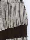 SWAYING 25 Fall/Winter Irregular Diagonal Stripe Cutout Maxi Skirt/A-Line Skirt SW-SW25AW3B07C2S2-ZONG Brown